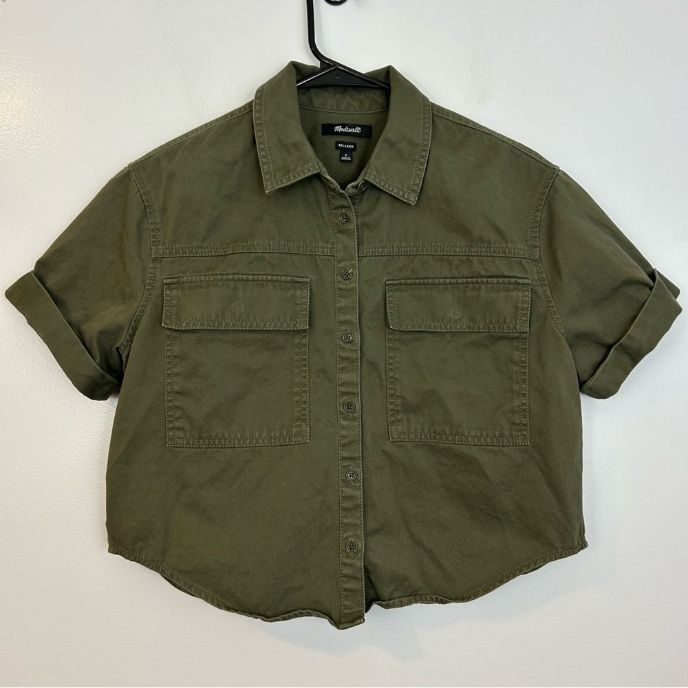 Madewell Olive Button Down Shirt